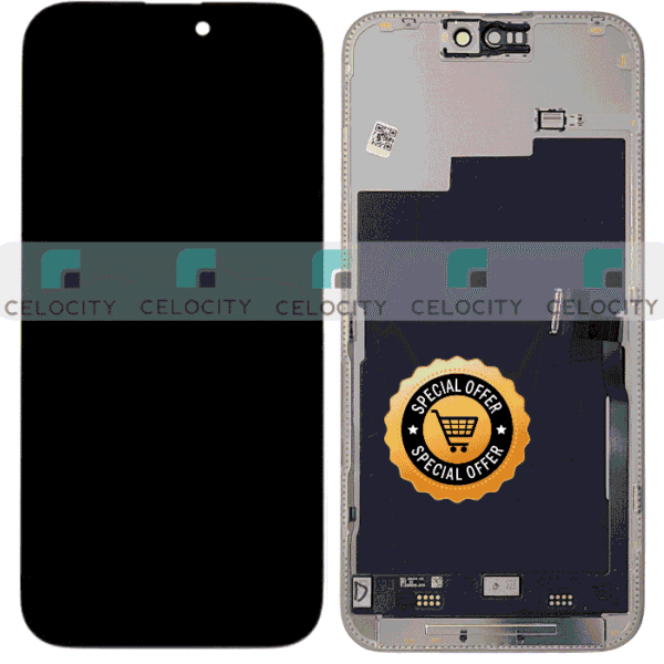 Apple iPhone 15 Pro Max (A3106) Refurbished Original Display TOUCH SCREEN With Frame BLACK