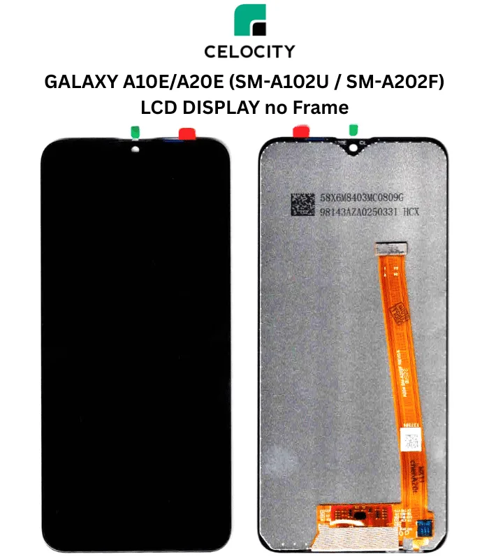 GALAXY A10E/A20E (SM-A102U / SM-A202F) LCD DISPLAY no Frame