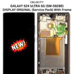 Samsung Galaxy S24 Ultra SM-S928B AMOLED Display with Frame Titanio – Original Replacement Part