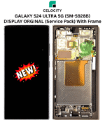 Samsung Galaxy S24 Ultra SM-S928B AMOLED Display with Frame Titanio – Original Replacement Part