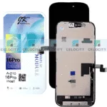 Apple iPhone 16 Pro (A3293) JK FHD LCD Display TOUCH SCREEN GLASS SCREEN FRAME BLACK