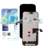 Apple iPhone 16 Pro (A3293) JK FHD LCD Display TOUCH SCREEN GLASS SCREEN FRAME BLACK