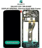 SAMSUNG GALAXY A14 5G SM-A146P LCD DISPLAY + TOUCHSCREEN (SMALL CONNECTOR) Original With Frame - Service Pack
