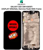 SAMSUNG GALAXY A16 4G (SM-A165F) DISPLAY LCD + TOUCHSCREEN ORGINAL (SERVICE PACK) WITH FRAME