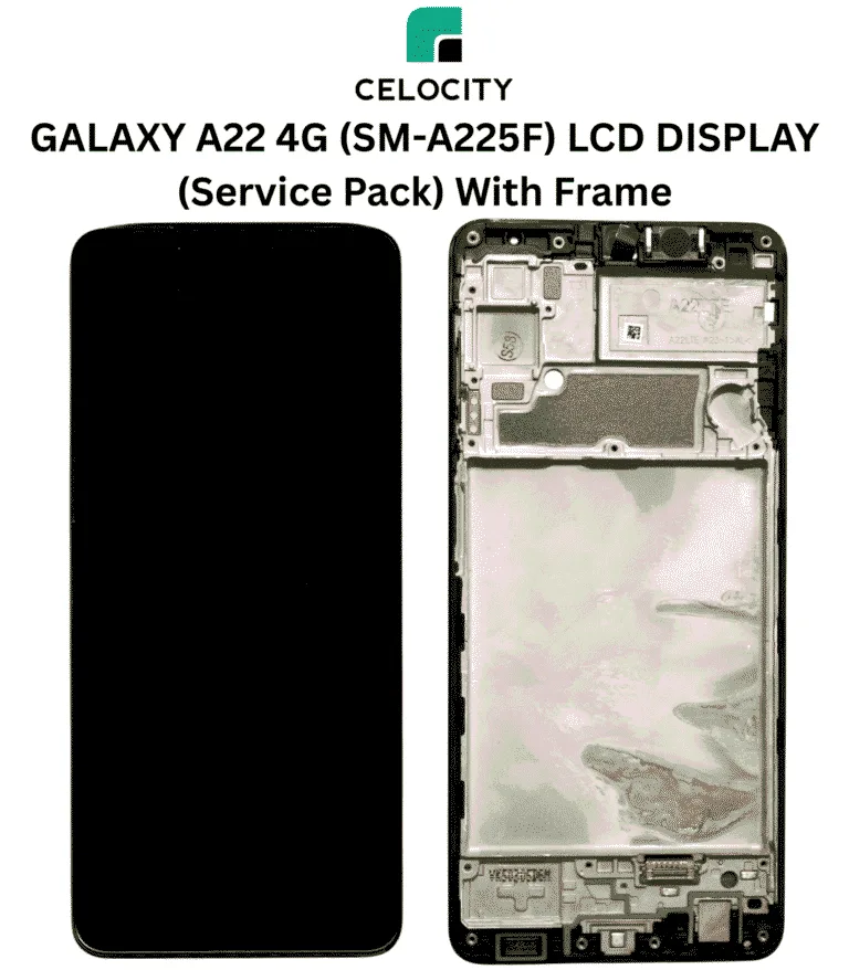 GALAXY A22 4G (SM-A225F) LCD DISPLAY (Service Pack) With Frame