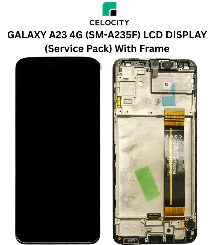 GALAXY A23 4G (SM-A235F) LCD DISPLAY (Service Pack) With Frame