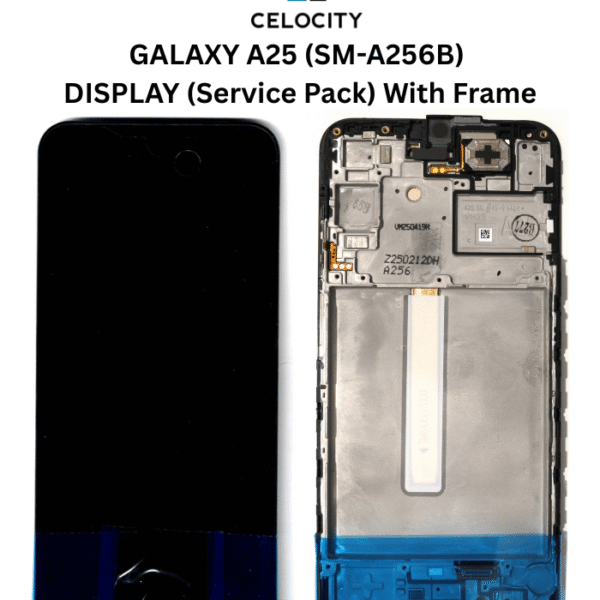 SAMSUNG GALAXY A25 5G (SM-A256B) LCD DISPLAY + TOUCHSCREEN (Service Pack) With Frame