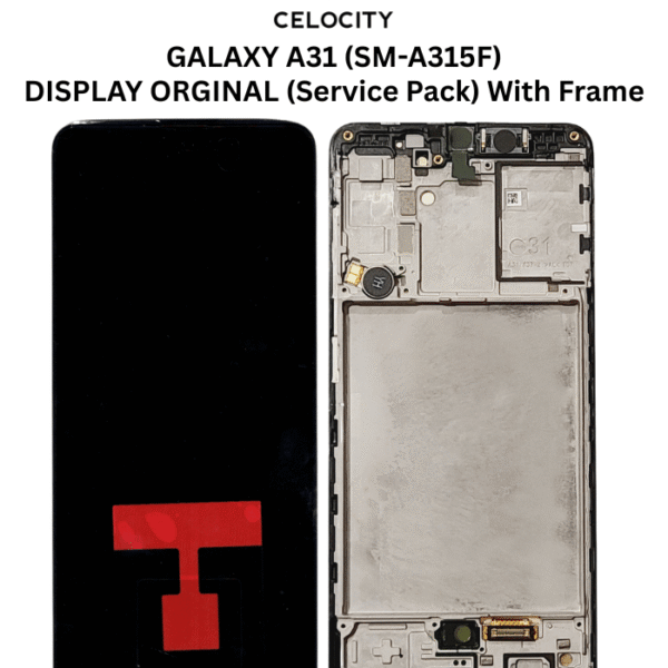 SAMSUNG GALAXY A31 A315F LCD DISPLAY ORIGINAL BLACK (Service Pack)