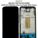 SAMSUNG GALAXY A34 5G SM-A346B LCD DISPLAY (Original) With Frame - Service Pack