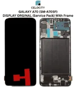 SAMSUNG GALAXY A70 (SM-A705F) LCD DISPLAY TOUCHSCREEN ORIGINAL WITH FRAME (Service Pack)
