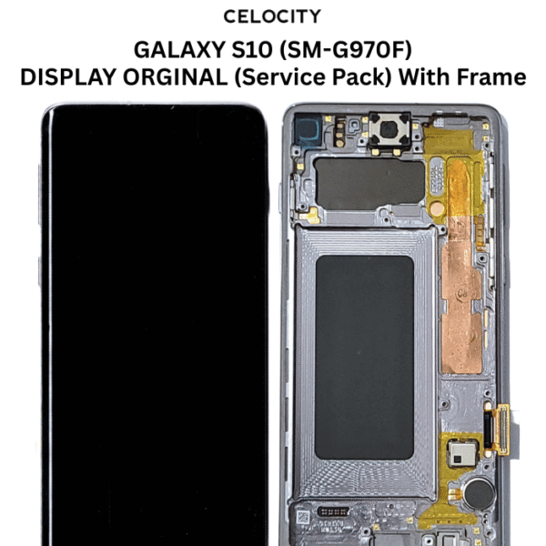 SAMSUNG GALAXY S10 (SM-G970F) LCD DISPLAY ORGINAL (Service Pack) With Frame