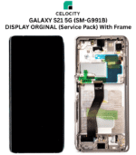SAMSUNG GALAXY S21 5G (SM-G991B) DISPLAY ORGINAL (Service Pack) With Frame
