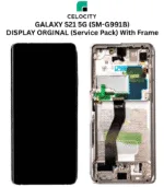 SAMSUNG GALAXY S21 5G (SM-G991B) DISPLAY ORGINAL (Service Pack) With Frame