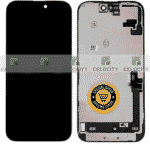 Apple iPhone 16 (A3287) Refurbished Original LCD Display with Touch Screen With Frame – Black