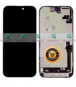 Apple iPhone 16 (A3287) Refurbished Original LCD Display with Touch Screen With Frame – Black