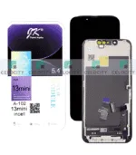 Apple iPhone 13 Mini (A2628) JK FHD LCD Display TOUCH SCREEN GLASS SCREEN FRAME BLACK