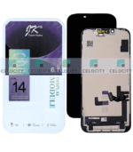 Apple iPhone 14 (A2628) JK FHD LCD Display TOUCH SCREEN GLASS SCREEN FRAME BLACK