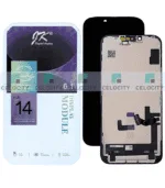 Apple iPhone 14 (A2628) JK FHD LCD Display TOUCH SCREEN GLASS SCREEN FRAME BLACK