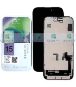Apple iPhone 15 (A3090) JK FHD LCD Display with Touch Screen and Frame – Black
