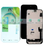 Apple iPhone 15 Plus (A3094) JK FHD LCD Display TOUCH SCREEN GLASS SCREEN FRAME BLACK
