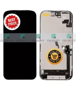Apple iPhone 16 (A3287) DD SOFT OLED LCD Display TOUCH SCREEN GLASS SCREEN FRAME BLACK - Image 2