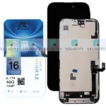 Apple iPhone 16 (A3287) JK FHD LCD Display TOUCH SCREEN With Frame Black