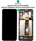 SAMSUNG GALAXY A32 5G (SM-A326B) LCD DISPLAY TOUCHSCREEN ORIGINAL WITH FRAME (Service Pack)
