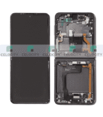 SAMSUNG GALAXY Z Flip 4 (SM-F721B) LCD Display TOUCHSCREEN Original Service Pack (With Frame) Premium Black – High Quality